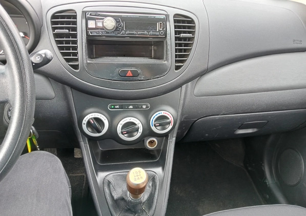 Hyundai i10 cena 11900 przebieg: 130000, rok produkcji 2010 z Łomża małe 211